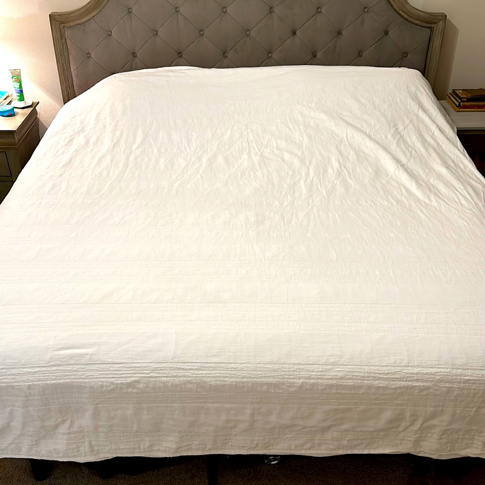 White duvet cover, 100% cotton